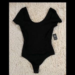 NWT Express scooped neck and back ribbed bodysuit